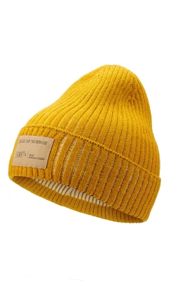 Dale of Norway Alvoy Hat - Norwegian Wool Mustard Offwhite Flash Sale