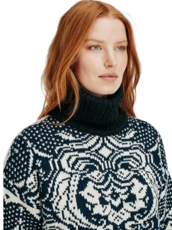 Dale of Norway Blomdalen Women's Sweater Blue Offwhite Black Online