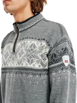 Dale of Norway Blyfjell Men's Knit Sweater Smoke Drkcharc Offwhite Lgtcha Sale