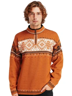 Dale of Norway Blyfjell Men's Knit Sweater Copper Offwhite Coffee Redrose Store