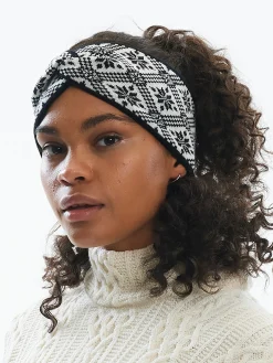 Dale of Norway Christiania Headband - Merino Wool Black Off White Online
