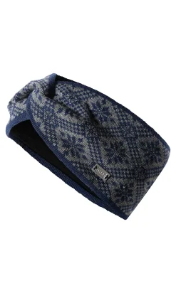 Dale of Norway Christiania Headband - Merino Wool Blue Grey Cheap