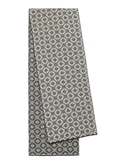 Dale of Norway Christiania Women's Scarf - Merino Wool Black Off White Shop