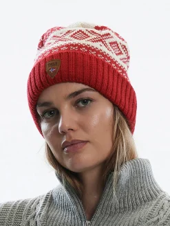 Dale of Norway Cortina 1956 Hat - Norwegian Wool Red White New