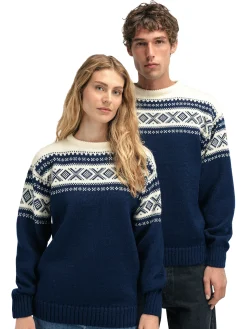 Dale of Norway Cortina 1956 Unisex Sweater - Norwegian Wool Navy Off-White Best Sale