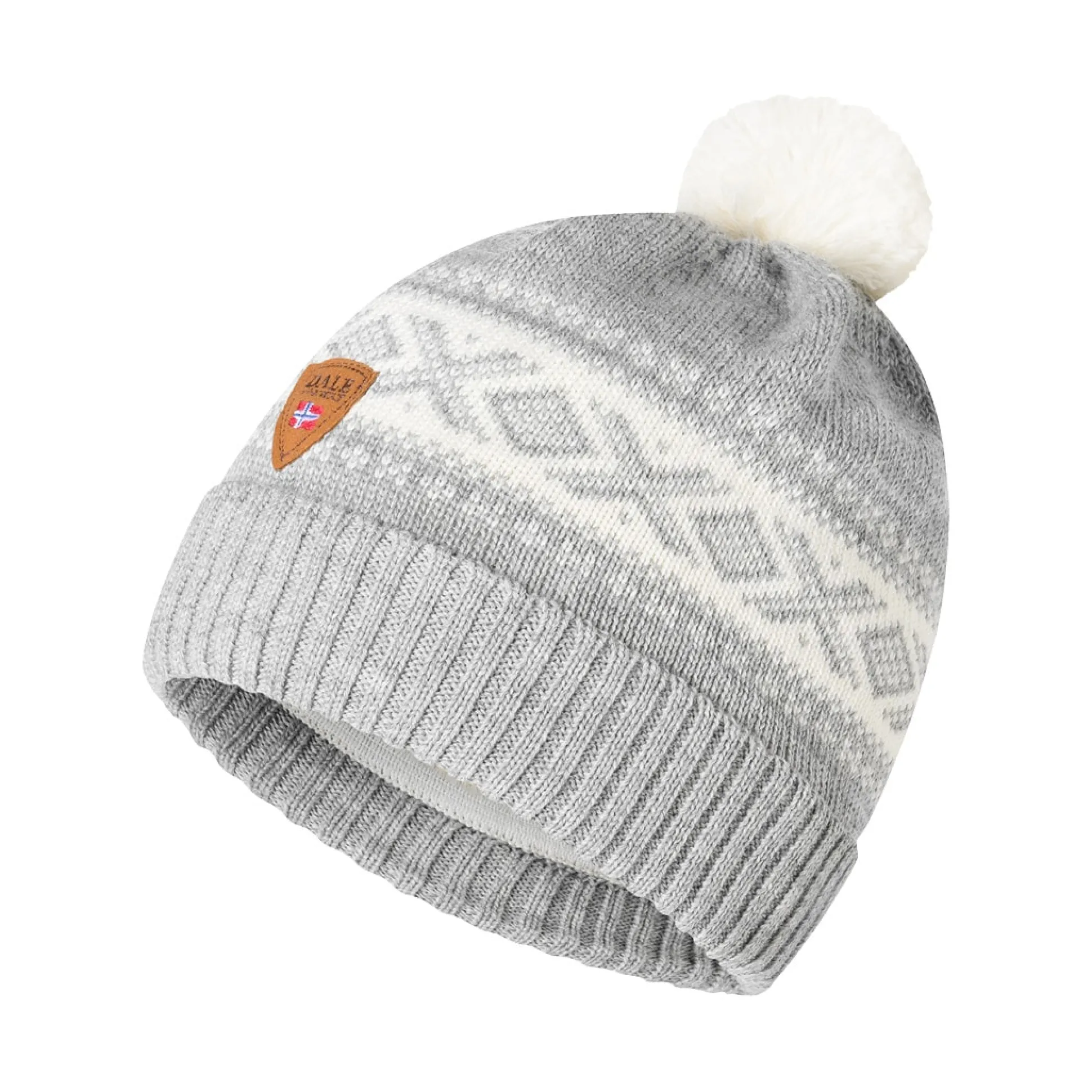 Dale of Norway Cortina Kids Hat 4-8 Yrs - Merino Wool Lightcharcoal Offwhite Sale
