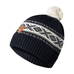 Dale of Norway Cortina Kids Hat 4-8 Yrs - Merino Wool Darkblue Offwhite New