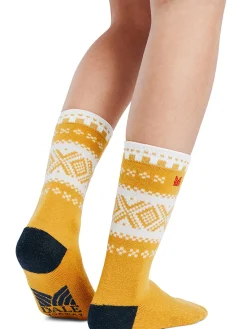 Dale of Norway Cortina Wool Socks Mustard Offwhite Darkcharcoal Fashion