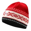 Dale of Norway Dystingen Unisex Merino Wool Hat Raspberry Offwhite Black Best