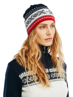 Dale of Norway Dystingen Unisex Merino Wool Hat Navy Offwhite Raspberry Sale