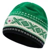 Dale of Norway Dystingen Unisex Merino Wool Hat Brightgreen Offwhite Navy Store