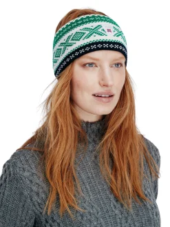 Dale of Norway Dystingen Unisex Merino Wool Headband Navy Brightgreen Sale