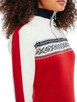 Dale of Norway Dystingen Women's Merino Wool Sweater Raspberry Hot