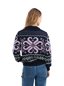 Dale of Norway Falkeberg Women's Sweater Navy Lavender Green Offwhite Best Sale