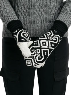 Dale of Norway Falun Unisex Merino Wool Mittens Black Offwhite Sale