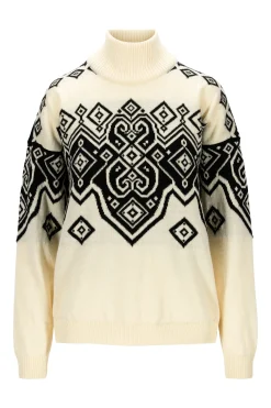 Dale of Norway Falun Women's Sweater - Norwegian Wool Off White Black Cheap