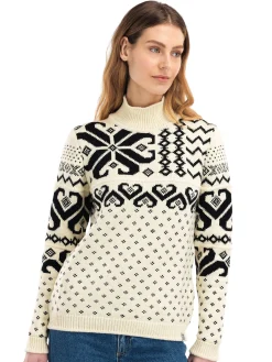 Dale of Norway Fannaraki Women's Sweater Offwhite Black New