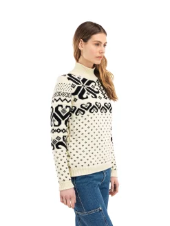 Dale of Norway Fannaraki Women's Sweater Offwhite Black New
