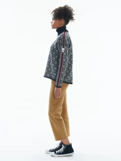 Dale of Norway Firda Women's Sweater - Merino Wool Black Off White Sale