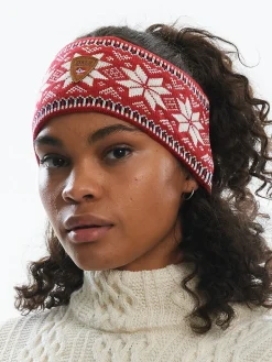 Dale of Norway Garmisch Headband - Merino Wool Raspberry Offwhite Navy New
