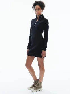 Dale of Norway Geilo Woman's Dress - Merino Wool Black Offwhite Cheap