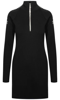 Dale of Norway Geilo Woman's Dress - Merino Wool Black Offwhite Cheap