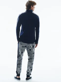 Dale of Norway History Basic Men's Sweater - Superfine Merino Navy Offwhite Clearance