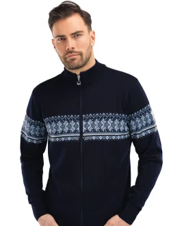 Dale of Norway Hovden Men's Jacket - Merino Wool Navy Offwhite Blueshadow Smoke Discount