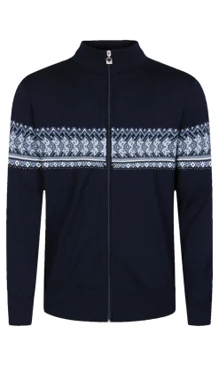 Dale of Norway Hovden Men's Jacket - Merino Wool Navy Offwhite Blueshadow Smoke Discount