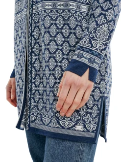 Dale of Norway Ingeborg Women's Jacket - Merino Electricstorm Offwhite Blue Cheap