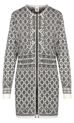 Dale of Norway Ingeborg Women's Jacket - Merino Offwhite Black Grauvig. Smoke Online