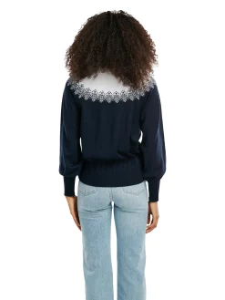 Dale of Norway Isfrid Women's Merino Wool Sweater Marine Cheap