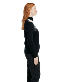 Dale of Norway Liberg Women's Sweater Black Schiefer Offwhite New