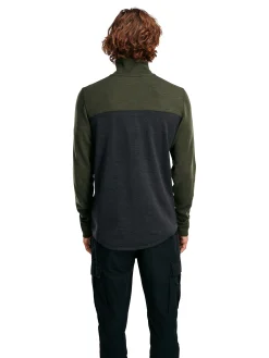 Dale of Norway Moritz Basic Men's Sweater - Superfine Merino Darkgreen Darkcharcoal Offwhit Best