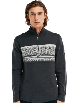 Dale of Norway Moritz Basic Men's Sweater - Superfine Merino Darkcharcoal Offwhite Outlet