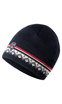Dale of Norway Moritz Hat - Merino Wool Navy Raspberry Offwhite Store
