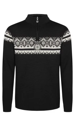 Dale of Norway Moritz Men's Sweater - Merino Wool Black Offwhite Darkcharcoal Fashion