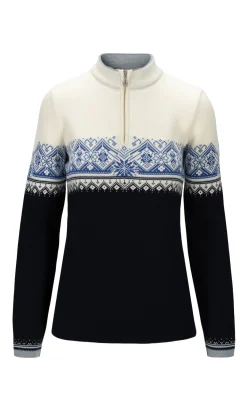 Dale of Norway Moritz Women's Sweater - Merino Wool Navy White Ultramarine Store