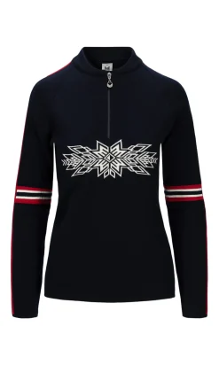 Dale of Norway Ol Spirit Women's Sweater - Merino Wool Navy Off White Raspberry Flash Sale