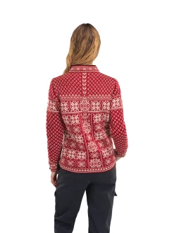 Dale of Norway Peace Women's Knit Sweater Redrose Offwhite Best Sale