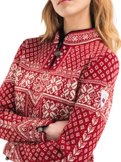 Dale of Norway Peace Women's Knit Sweater Redrose Offwhite Best Sale
