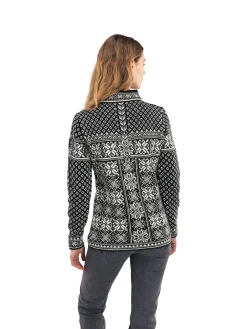 Dale of Norway Peace Women's Knit Sweater Black Offwhite Hot