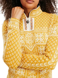 Dale of Norway Peace Women's Knit Sweater Mustard Flash Sale