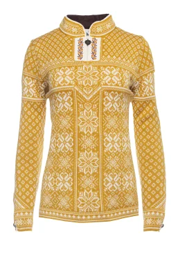 Dale of Norway Peace Women's Knit Sweater Mustard Flash Sale