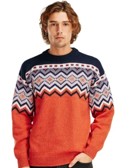 Dale of Norway Randaberg Men's Sweater Orange Navy Offwhite Lavender Fashion