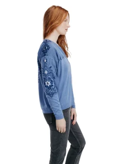 Dale of Norway Rosendal Women's Jacket Blueshadow Indigo Offwhite Hot