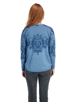 Dale of Norway Rosendal Women's Jacket Blueshadow Indigo Offwhite Hot