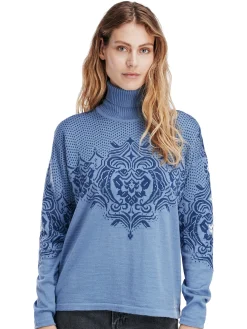 Dale of Norway Rosendal Women's Sweater Blueshadow Indigo New