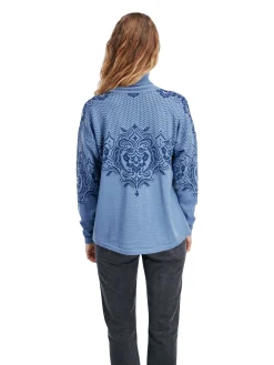 Dale of Norway Rosendal Women's Sweater Blueshadow Indigo New