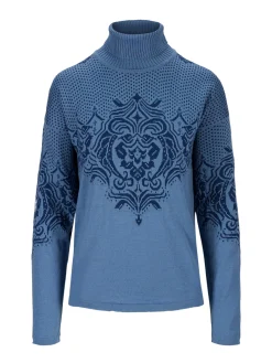 Dale of Norway Rosendal Women's Sweater Blueshadow Indigo New